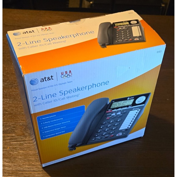 at&t Other - AT&T 993 Black 2-Line Corded Speakerphone w/ Caller ID/Call Waiting, 3-Way